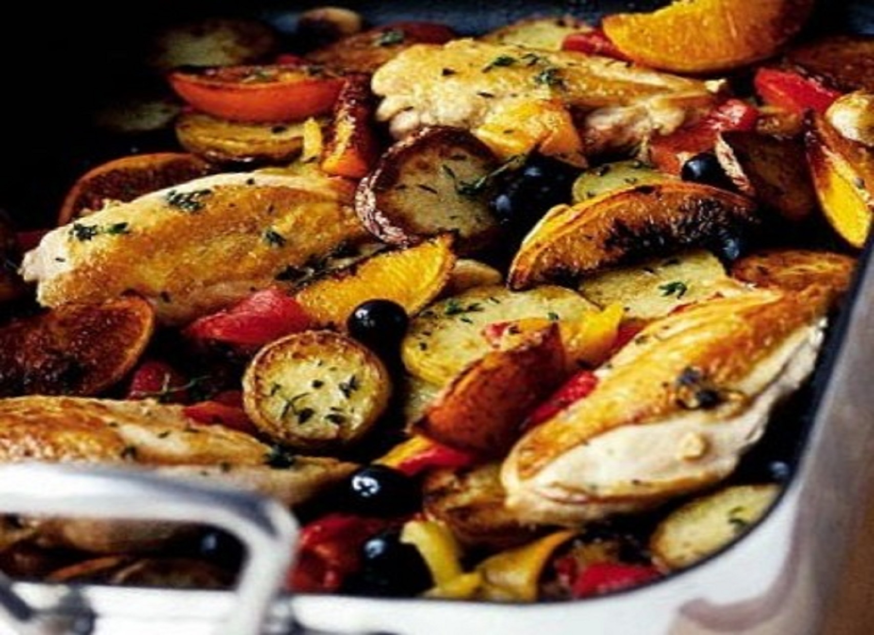 All-in-one chicken traybake