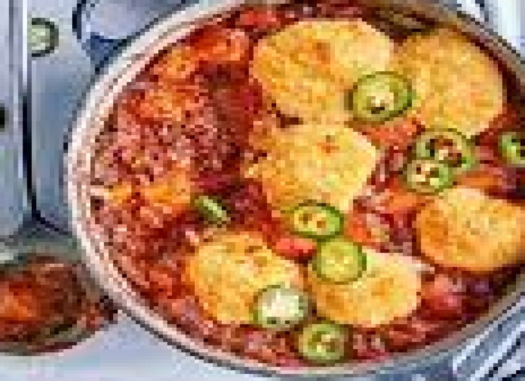 Chipotle sweet potato & black bean stew with cheddar dumplings