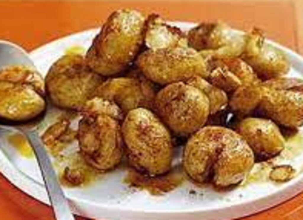 Crunchy new potatoes