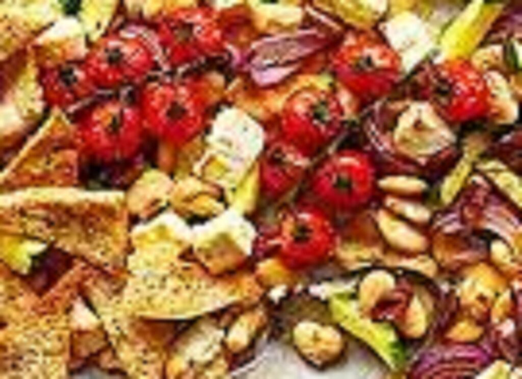 Greek feta traybake