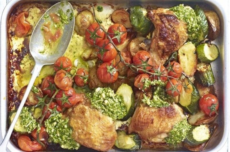 Summer traybake chicken