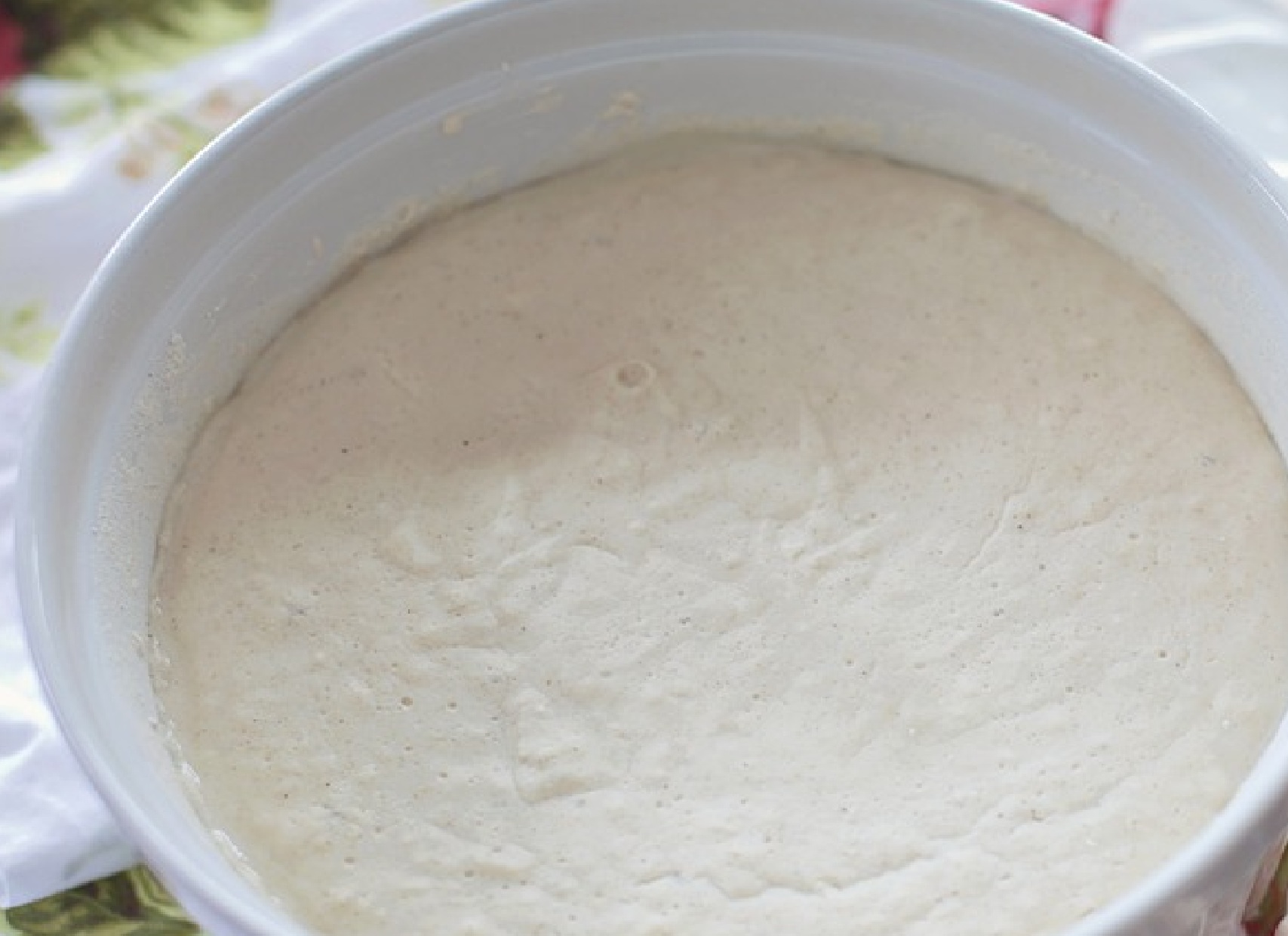 a sourdough starter in a bowl