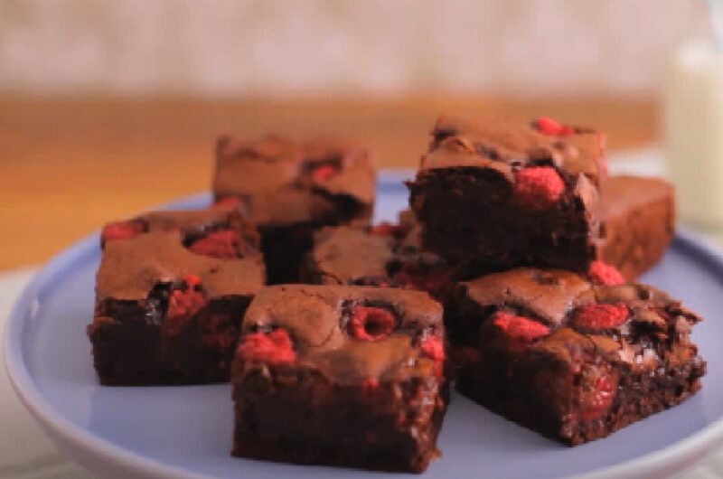 raspberry brownies