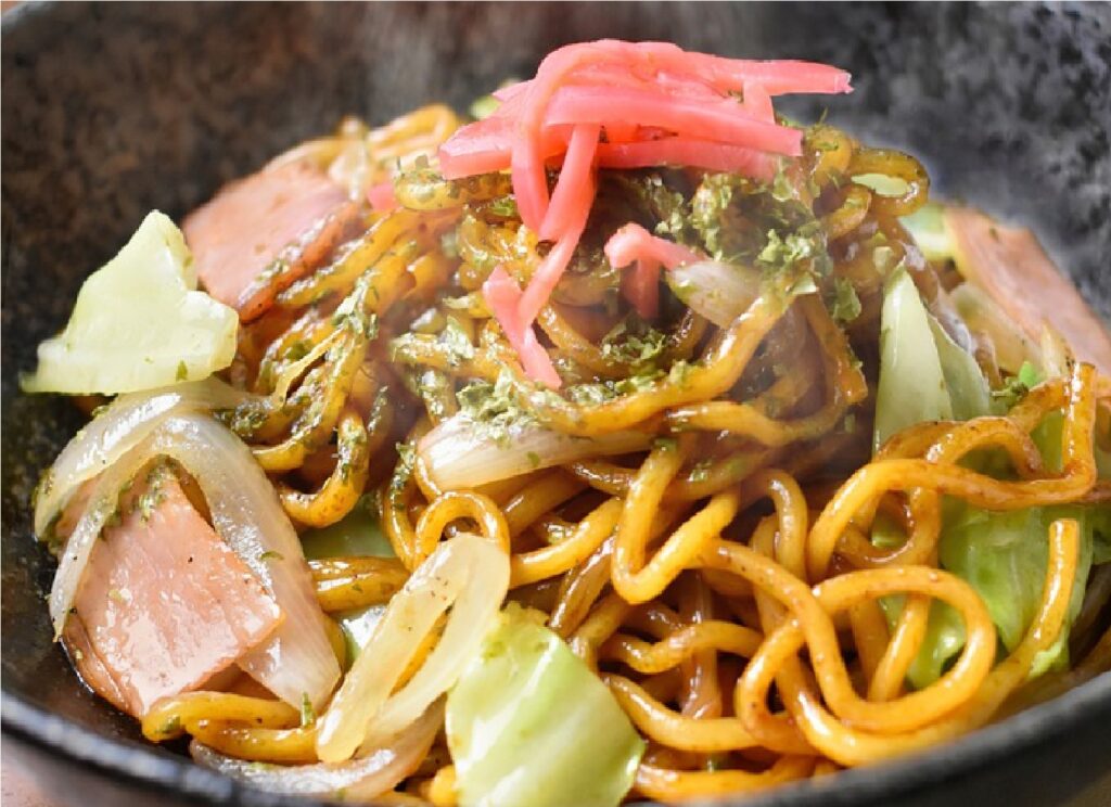 Japanese noodles with Yakisoba Sauce