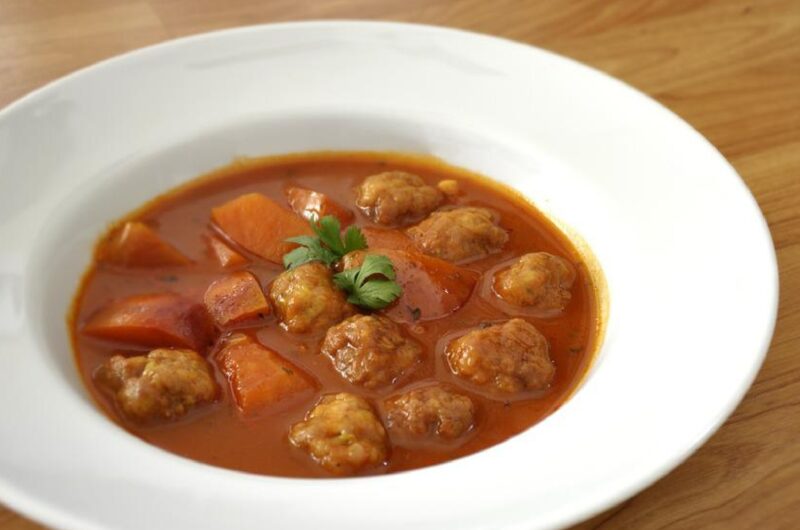 Spiced Lamb Meatball and Escarole Soup